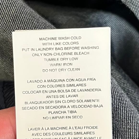 Michael Kors Indigo Blue High Rise Wide Leg Pull-On Utility Ankle Pant XL NWT - Picture 14 of 16